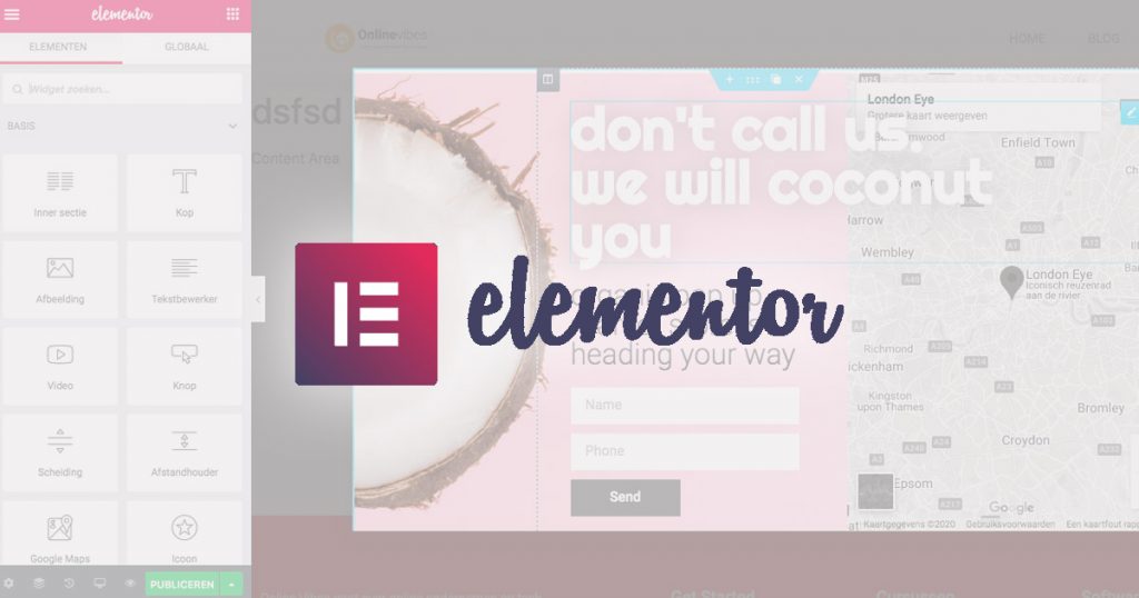 Popups maken met Elementor - tutorial