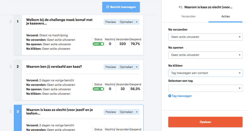 Autoresponder van enormail
