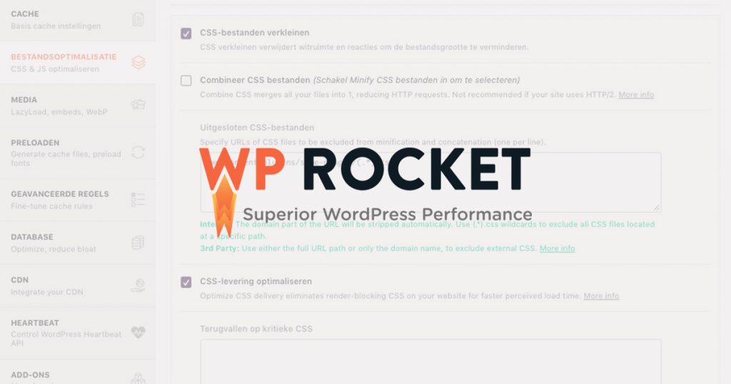 WP Rocket review - cache plugin voor wordpress sneller