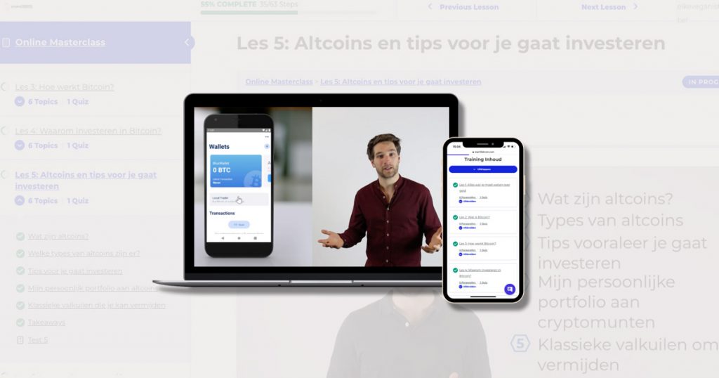 Bitcoin masterclass - Levi Haegebaert van Start2Bitcoin (review)
