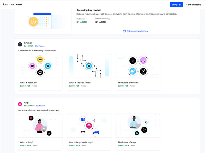 Coinbase earn - leer bij, doe de quiz en verdien gratis crypto