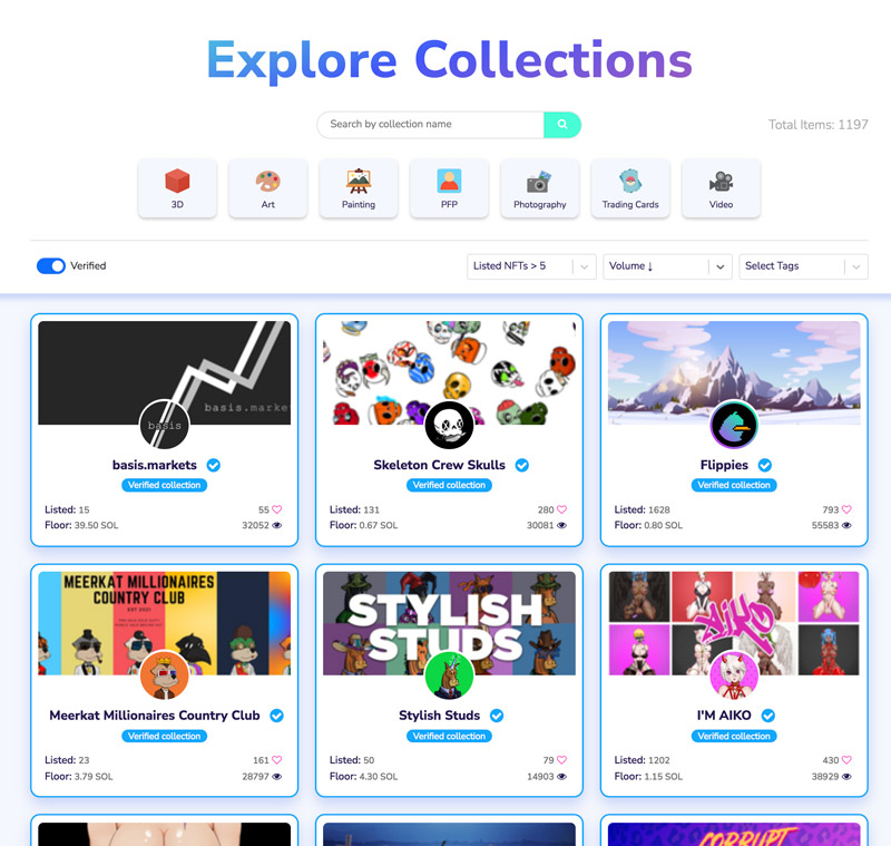 NFT collection Solsea