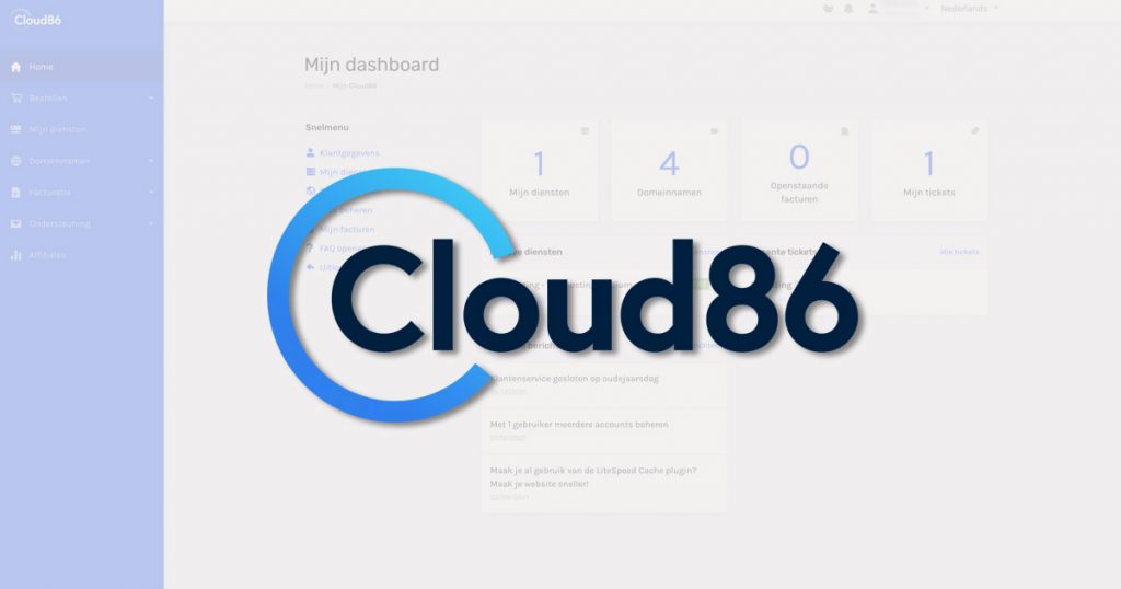 Cloud86 review - ervaring met deze hosting